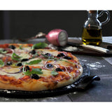 Emile Henry, Charcoal Wood Peel and 14.5 inch Round Pizza Stone Set Emile Henry