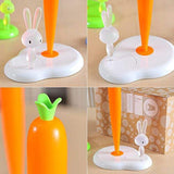 Alessi | Bunny & Carrot ASG42/H R - Design Kitchen Roll Holder, Thermoplastic Resin, White Alessi