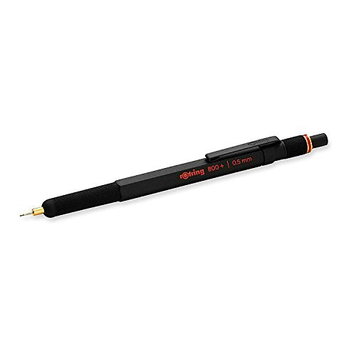 rOtring 1900181 800+ Mechanical Pencil and Touchscreen Stylus, 0.5 mm, Black Rotring