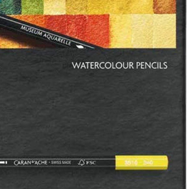 Caran D'ache Museum Aquarelle Watercolor Pencils - 12 Assorted Colors