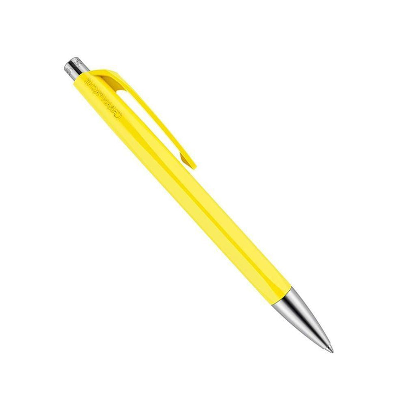 Caran d'Ache 888 Infinite Ballpoint Pen, Lemon Yellow Resin Hexagonal Barrel Caran d'Ache