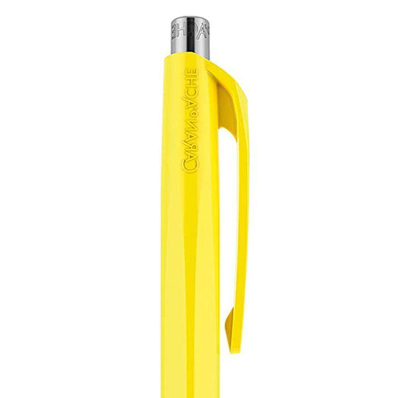 Caran d'Ache 888 Infinite Ballpoint Pen, Lemon Yellow Resin Hexagonal Barrel Caran d'Ache