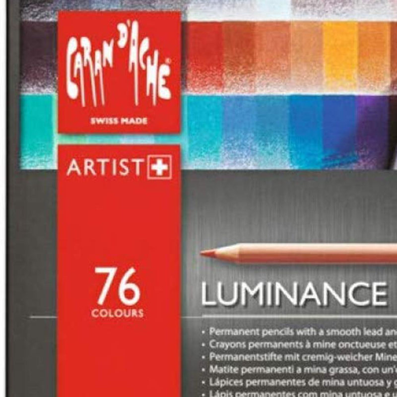 Caran d'Ache Luminance 6901 Color Pencil Set 76 Artist Rng
