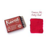 Kaweco Fountain Pen ink cartridge short red - pack of 6 Kaweco