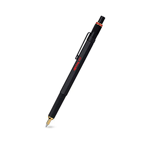 rOtring 800 Retractable Ballpoint Pen, Medium Point, Black Rotring